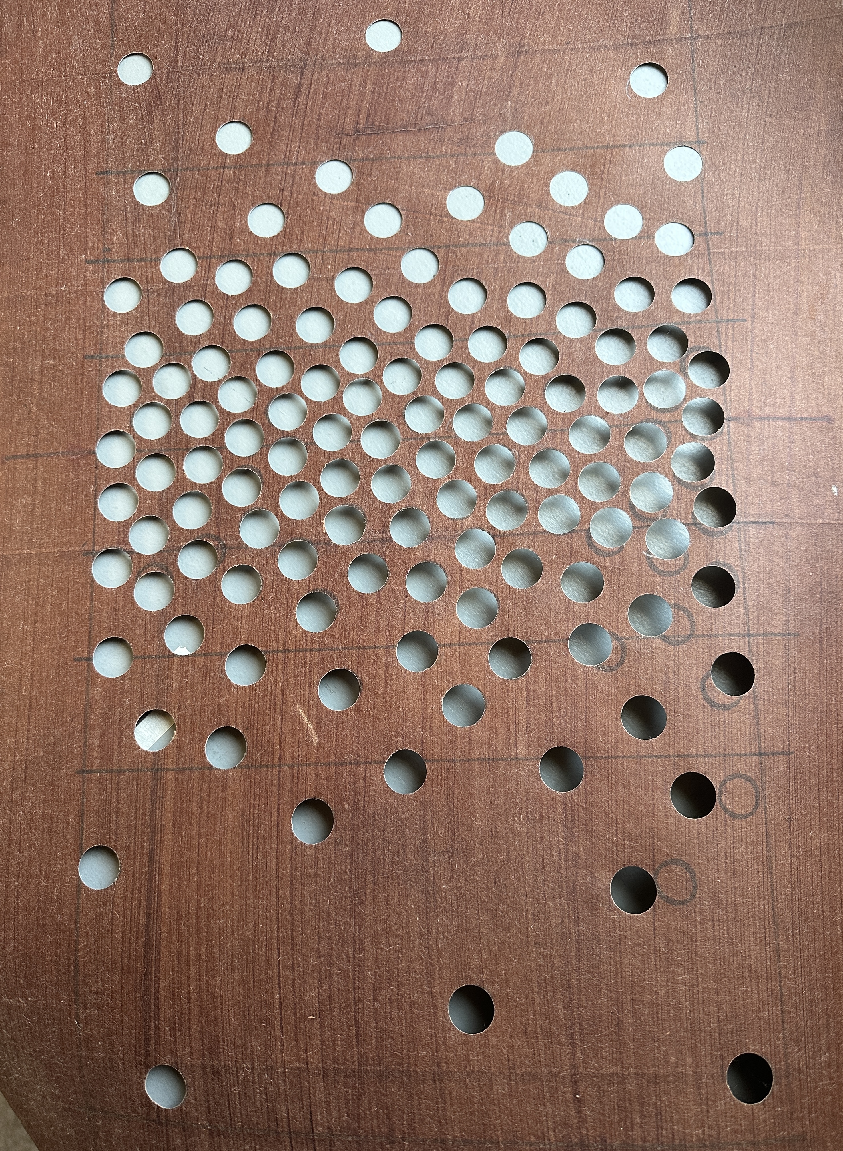 Persimmon-dyed stencil 