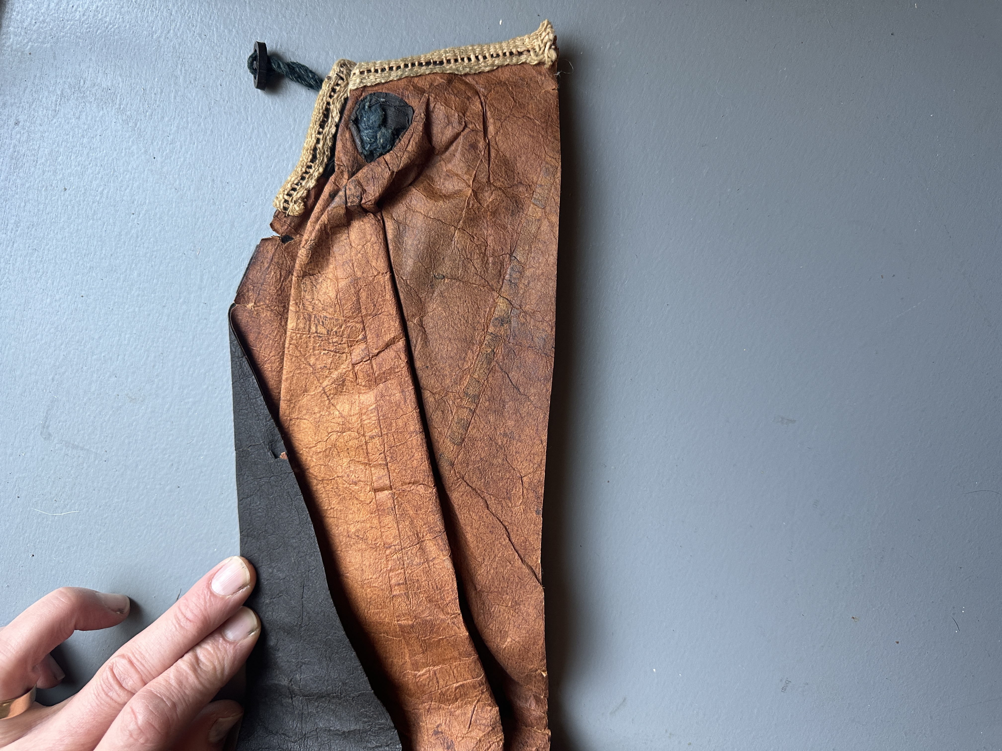 19th century persimmon-dyed raincoat