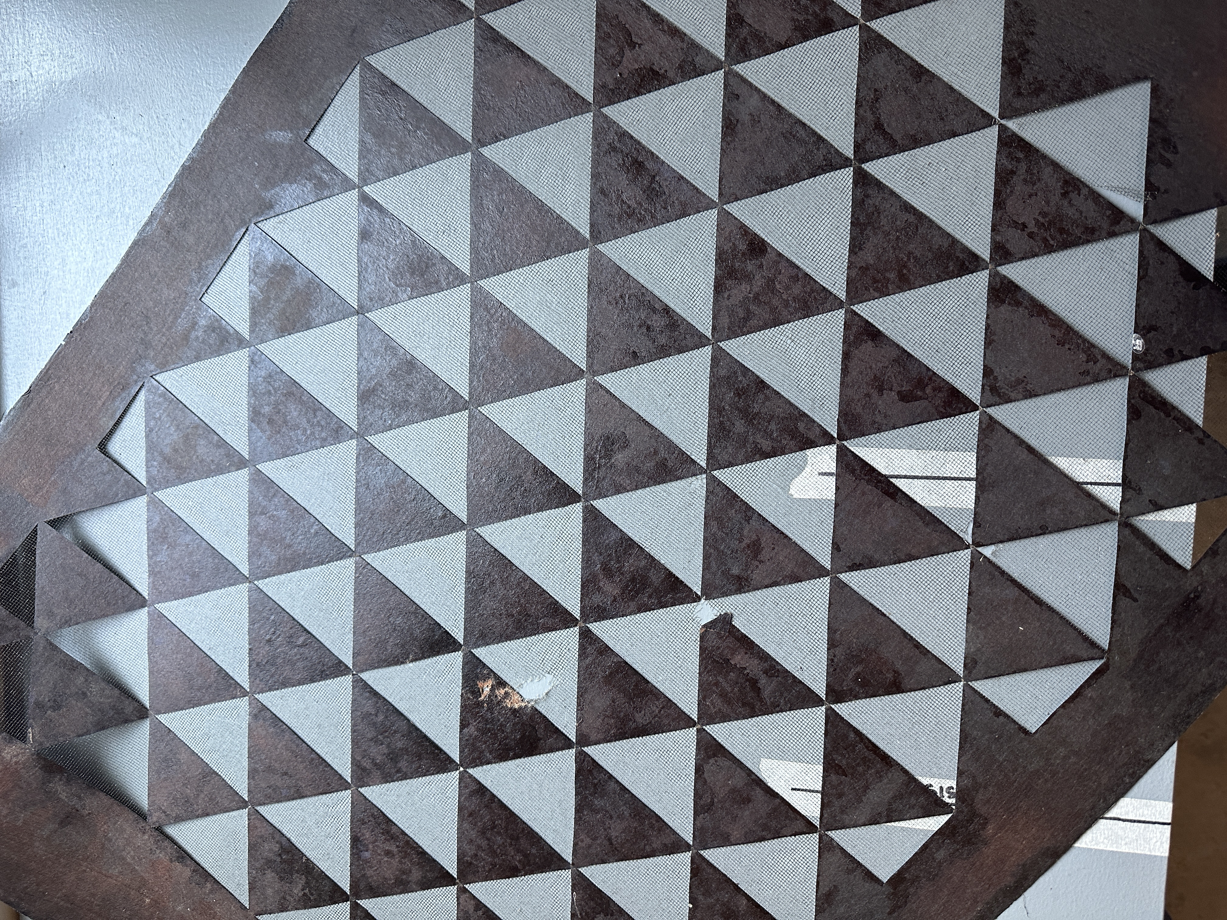 Persimmon-dyed stencil paper